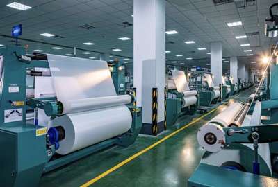 中國(guó)巨石生產(chǎn)的電子紡織布。中國(guó)巨石供圖